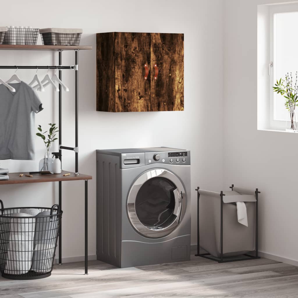 Armadietto a Muro Rovere Fumo 60x31x60 cm in Legno Multistrato | homemem39
