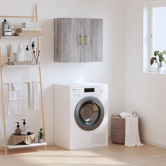 Mobile Pensile Grigio Sonoma 60x31x60 cm in Legno Multistrato - homemem39