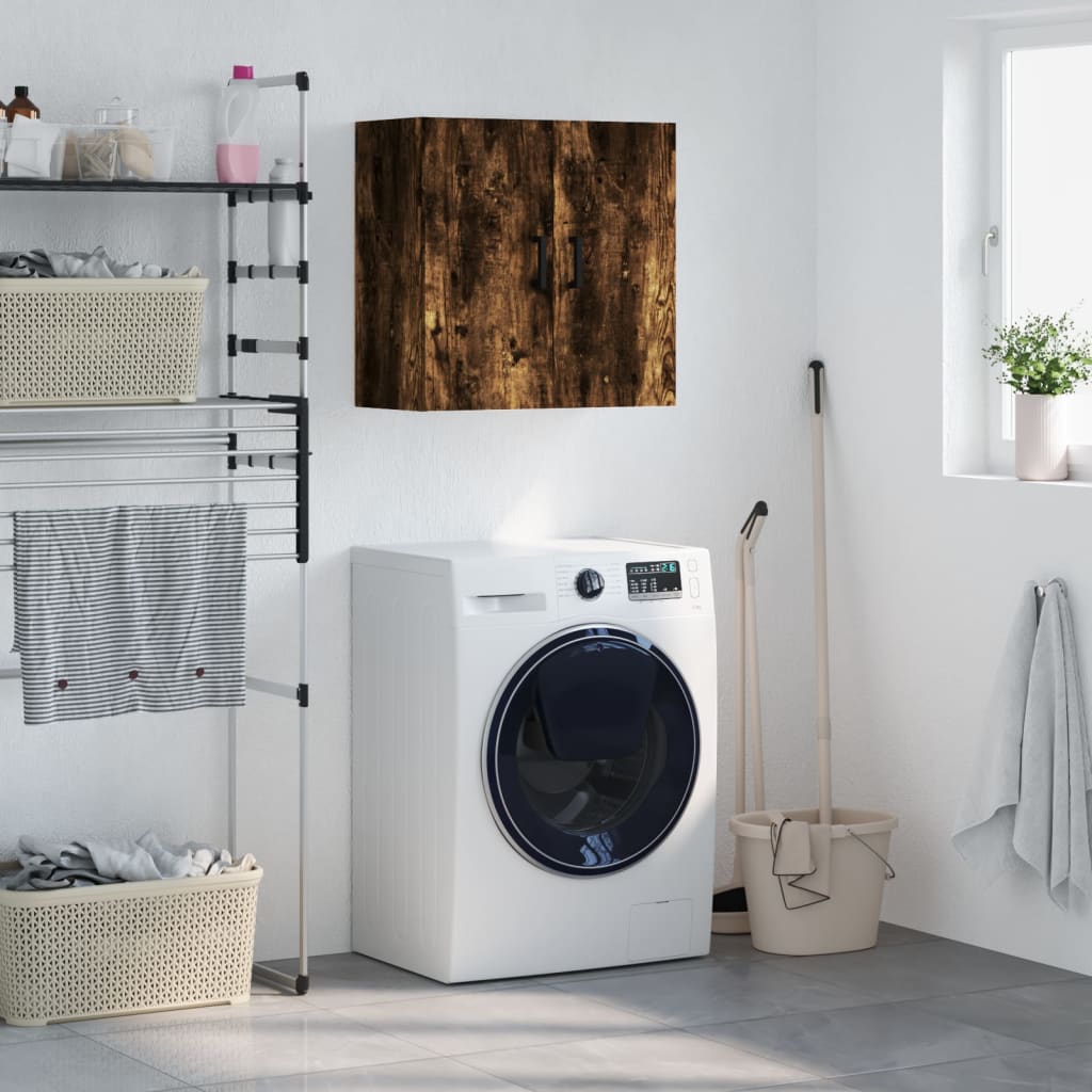 Armadietto a Muro Rovere Fumo 60x31x60 cm in Legno Multistrato | homemem39