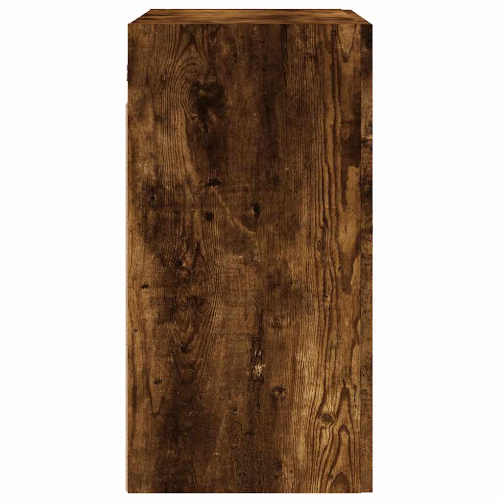 Armadietto a Muro Rovere Fumo 60x31x60 cm in Legno Multistrato