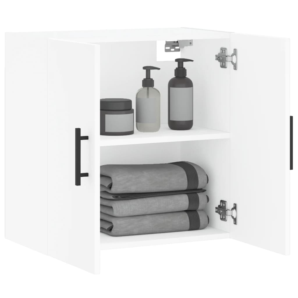 Armadietto a Muro Bianco 60x31x60 cm in Legno Multistrato