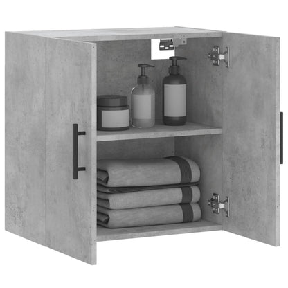 Mobile a Parete Grigio Cemento 60x31x60 cm in Legno Multistrato