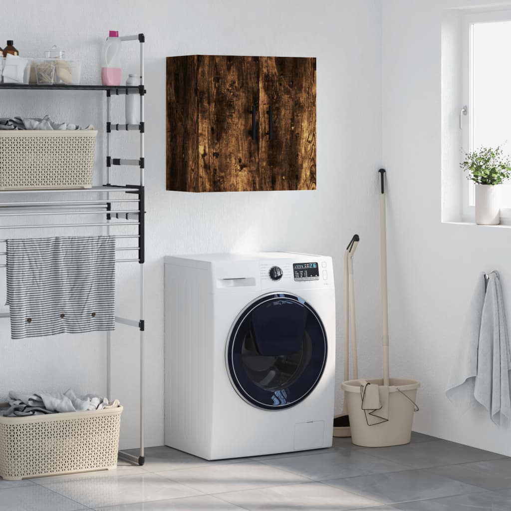 Armadietto a Muro Rovere Fumo 60x31x60 cm in Legno Multistrato | homemem39