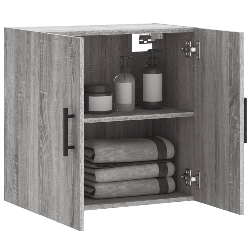Mobile Pensile Grigio Sonoma 60x31x60 cm in Legno Multistrato