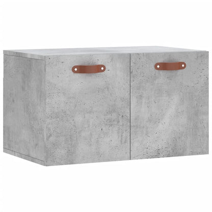 Mobile a Parete Grigio Cemento 60x36,5x35 cm Legno Multistrato