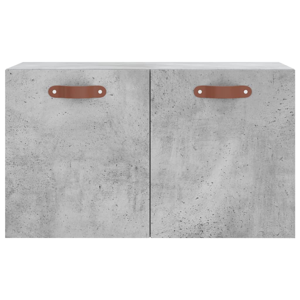 Mobile a Parete Grigio Cemento 60x36,5x35 cm Legno Multistrato