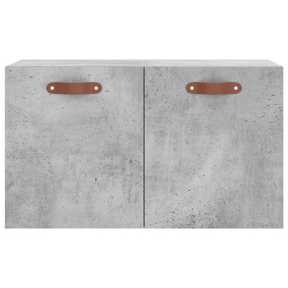 Mobile a Parete Grigio Cemento 60x36,5x35 cm Legno Multistrato