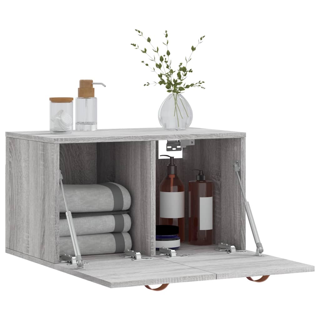 Mobile a Parete Grigio Sonoma 60x36,5x35cm in Legno Multistrato | homemem39