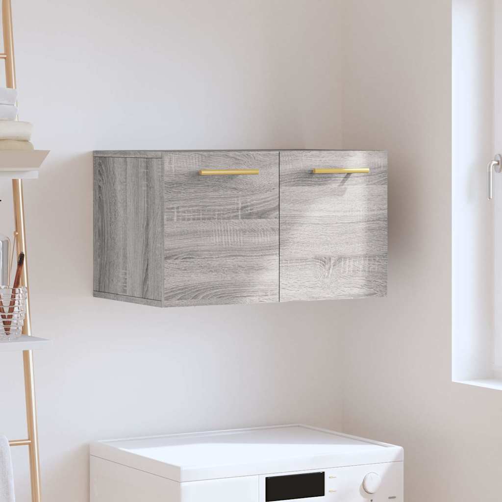 Mobile a Parete Grigio Sonoma 60x36,5x35cm in Legno Multistrato | homemem39