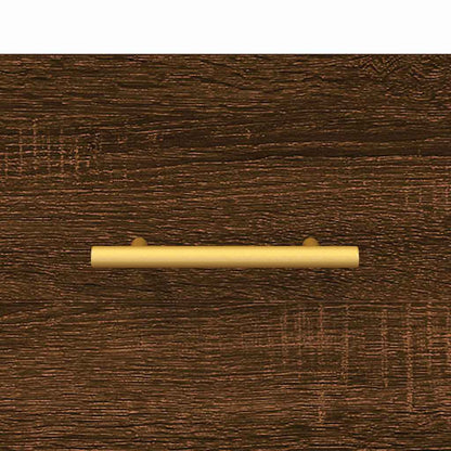 Mobile a Parete Rovere Marrone 60x36,5x35 cm Legno Multistrato