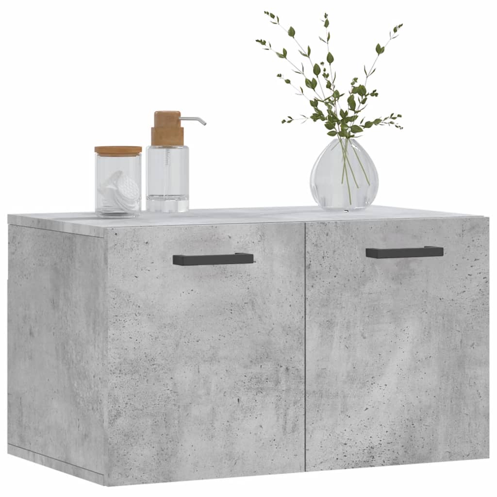 Mobile a Parete Grigio Cemento 60x36,5x35 cm Legno Multistrato | homemem39
