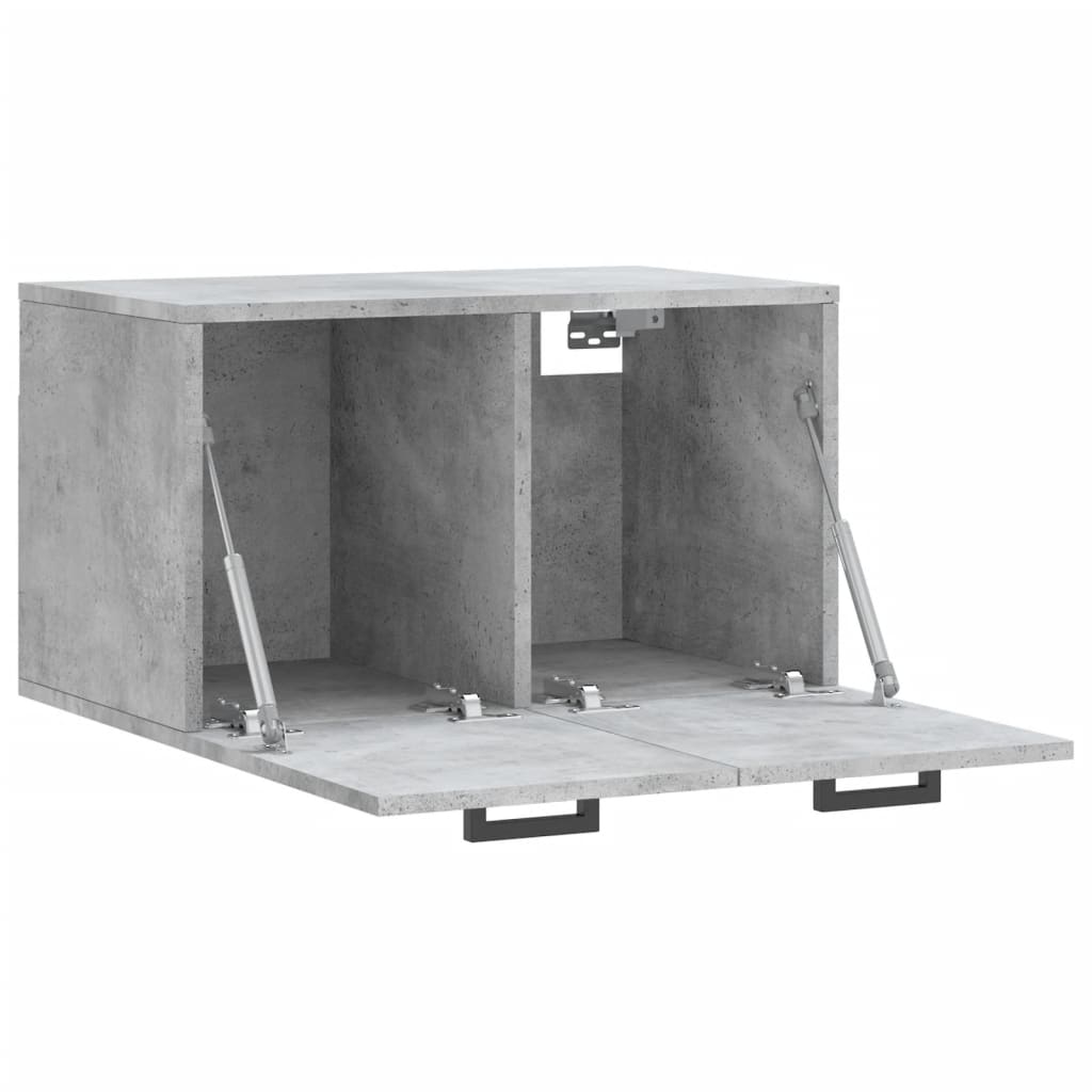 Mobile a Parete Grigio Cemento 60x36,5x35 cm Legno Multistrato | homemem39