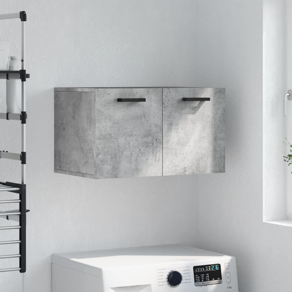 Mobile a Parete Grigio Cemento 60x36,5x35 cm Legno Multistrato | homemem39