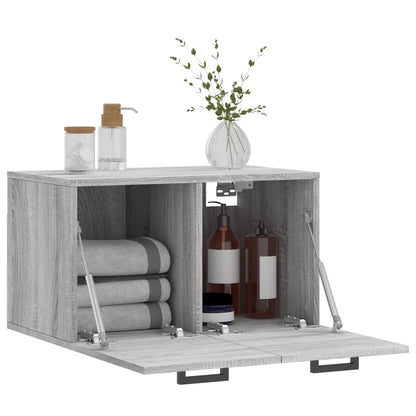Mobile a Parete Grigio Sonoma 60x36,5x35cm in Legno Multistrato | homemem39
