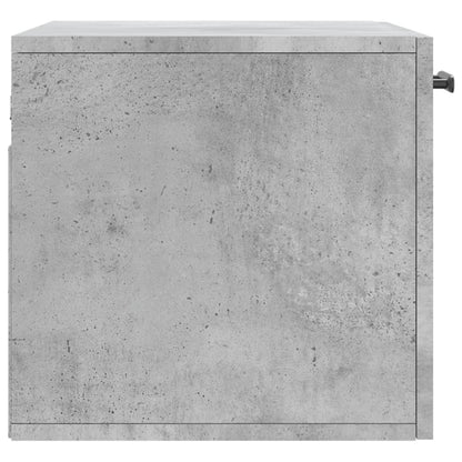 Mobile a Parete Grigio Cemento 60x36,5x35 cm Legno Multistrato