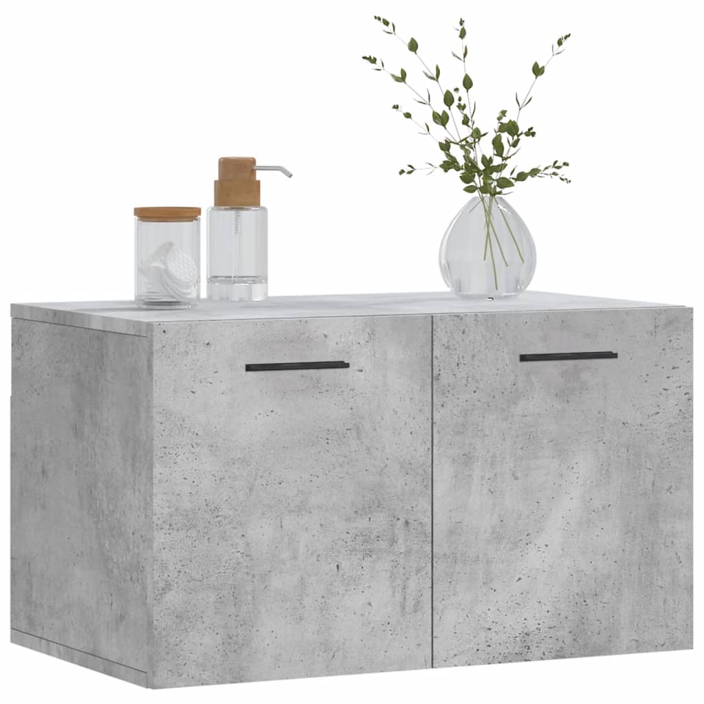 Mobile a Parete Grigio Cemento 60x36,5x35 cm Legno Multistrato | homemem39