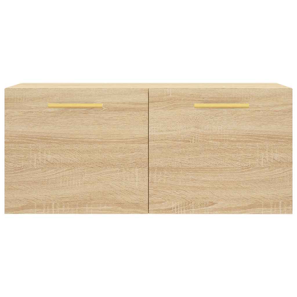 Mobile a Parete Rovere Sonoma 80x36,5x35 cm Legno Multistrato