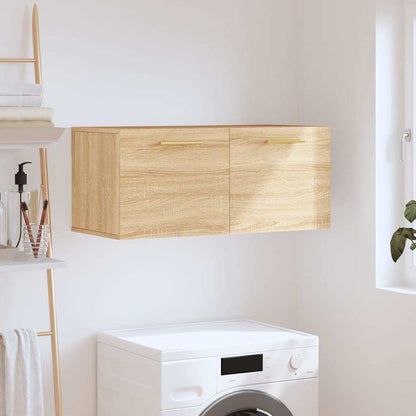 Mobile a Parete Rovere Sonoma 80x36,5x35 cm Legno Multistrato