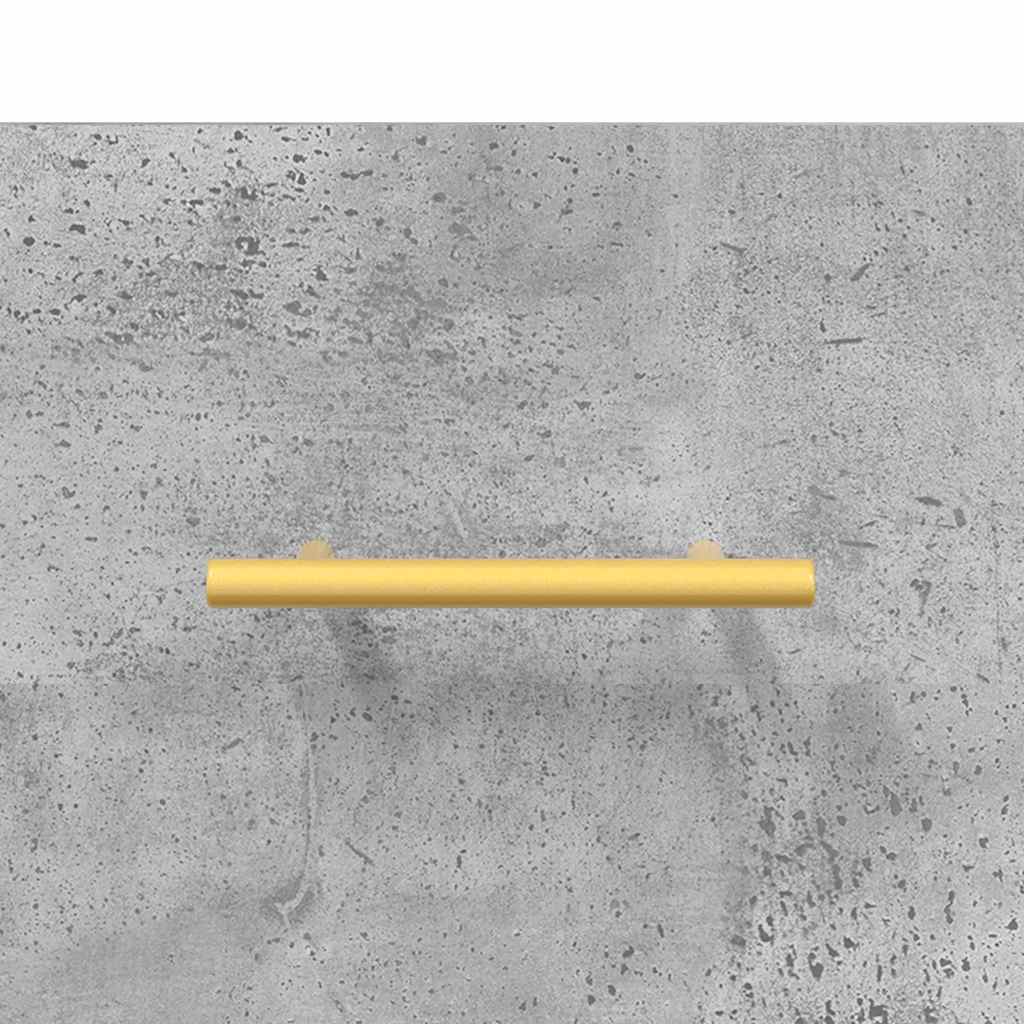 Mobile a Parete Grigio Cemento 80x36,5x35 cm Legno Multistrato