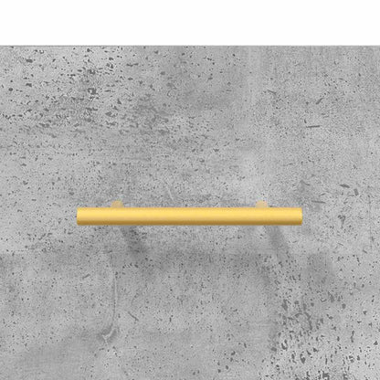 Mobile a Parete Grigio Cemento 80x36,5x35 cm Legno Multistrato