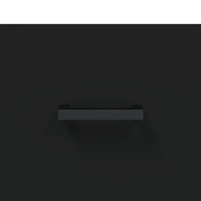 Mobile a Parete Nero 80x36,5x35 cm in Legno Multistrato - homemem39