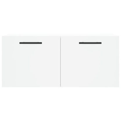 Mobile a Parete Bianco 80x36,5x35 cm in Legno Multistrato