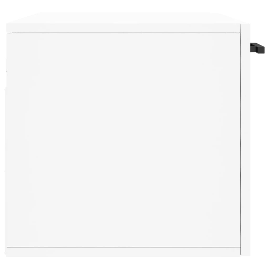 Mobile a Parete Bianco 80x36,5x35 cm in Legno Multistrato | homemem39