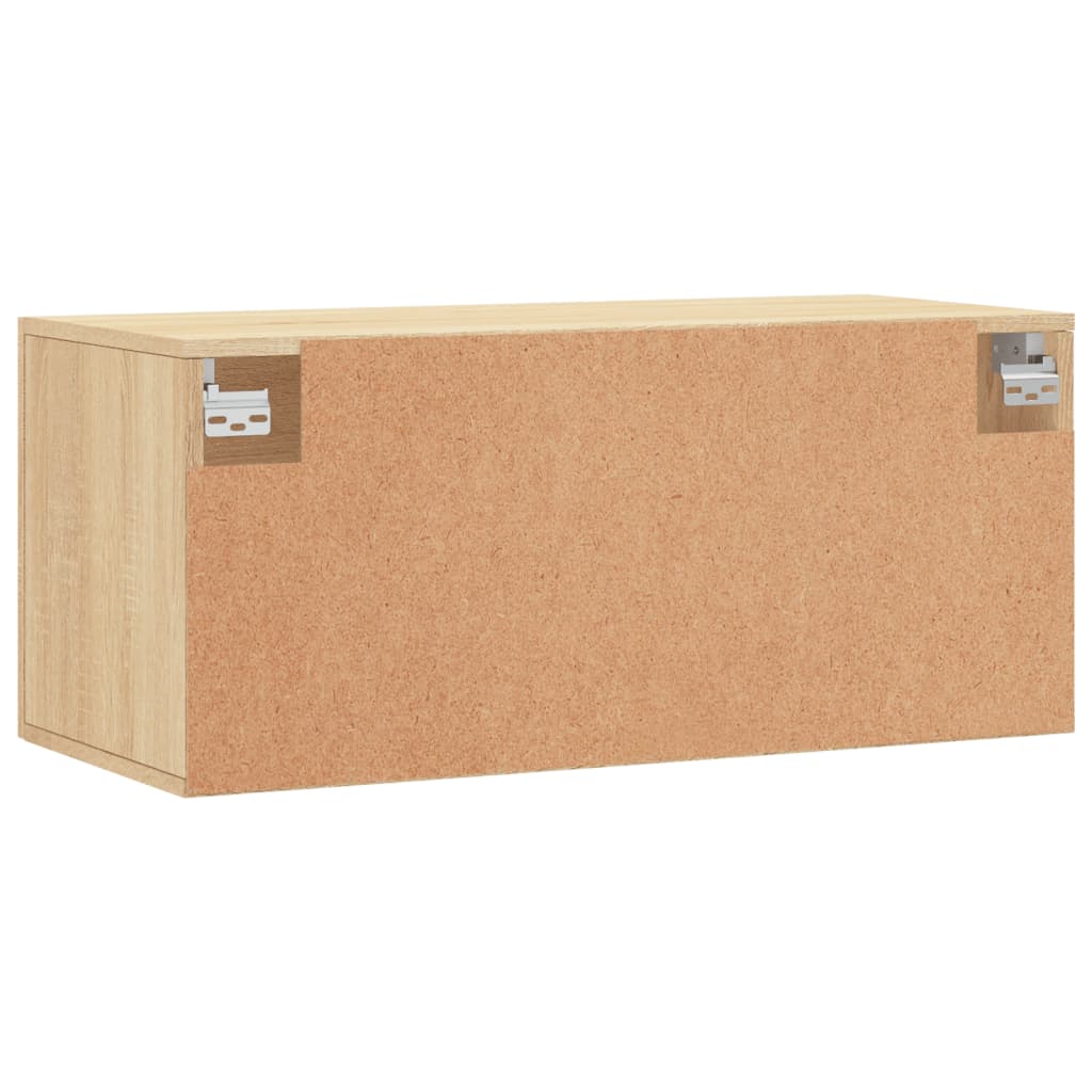 Mobile a Parete Rovere Sonoma 80x36,5x35 cm Legno Multistrato | homemem39