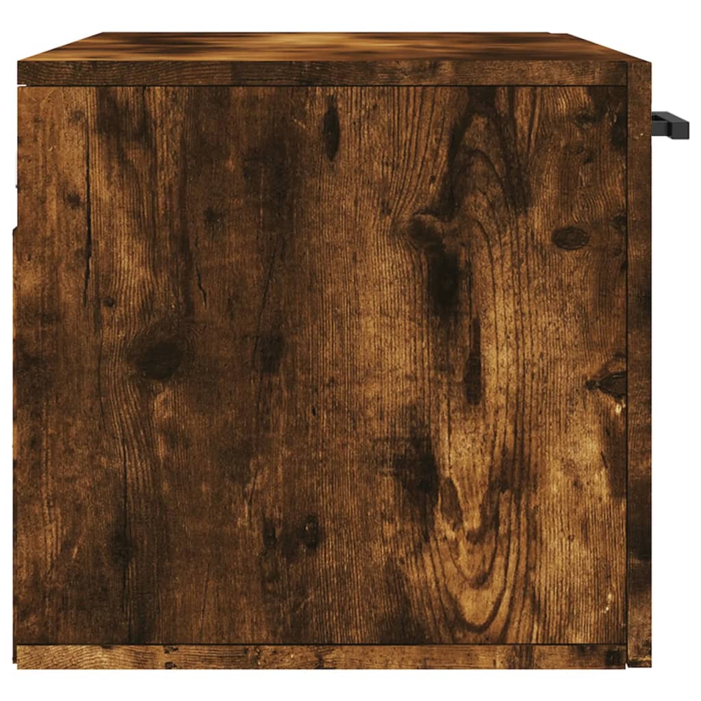 Mobile a Parete Rovere Fumo 80x36,5x35 cm in Legno Multistrato | homemem39