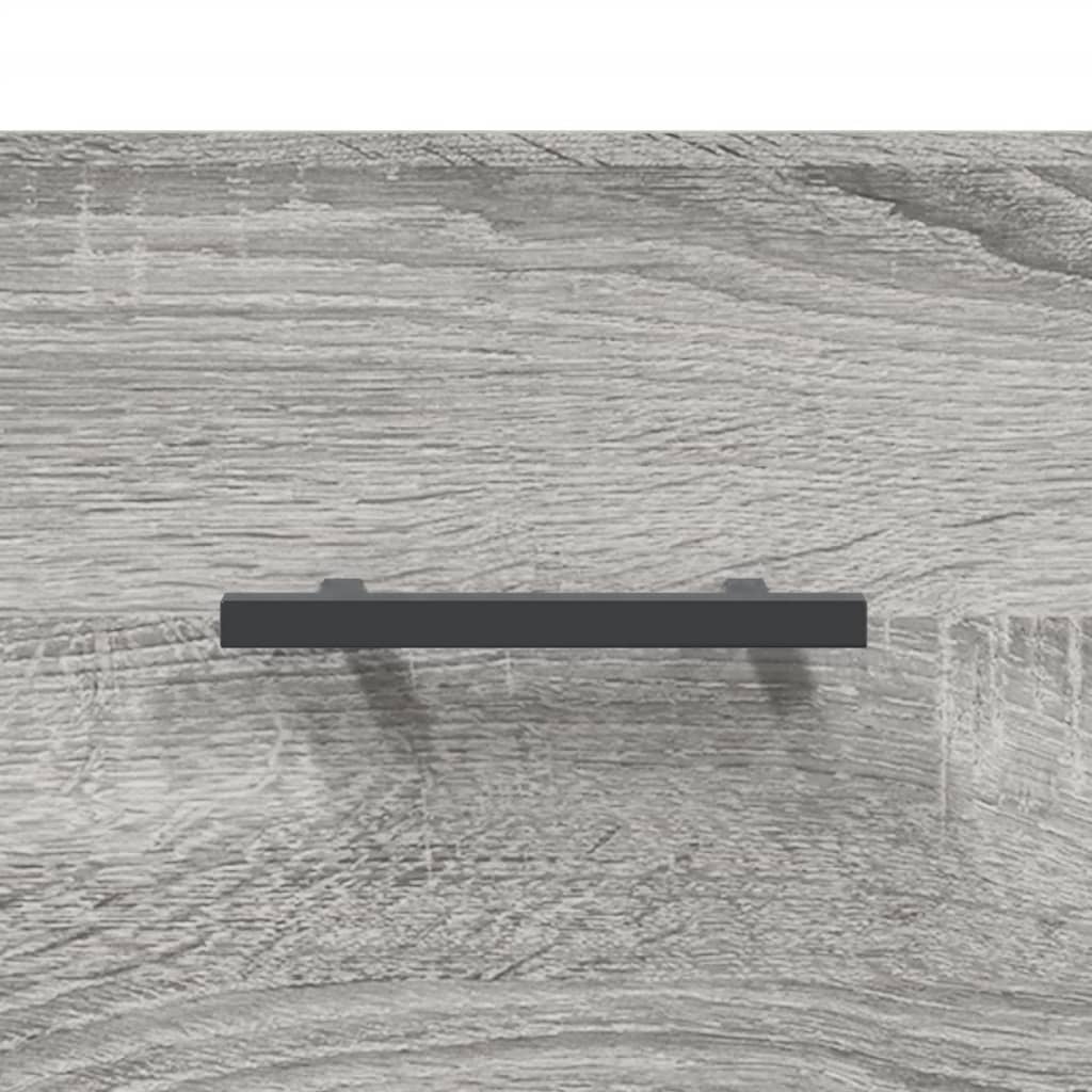 Mobile a Parete Grigio Sonoma 80x36,5x35cm in Legno Multistrato