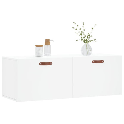 Mobile a Parete Bianco 100x36,5x35 cm in Legno Multistrato