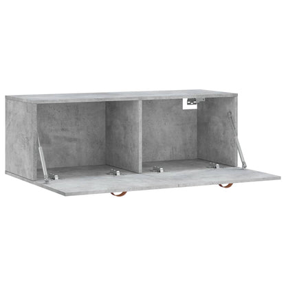 Mobile a Parete Grigio Cemento 100x36,5x35 cm Legno Multistrato | homemem39