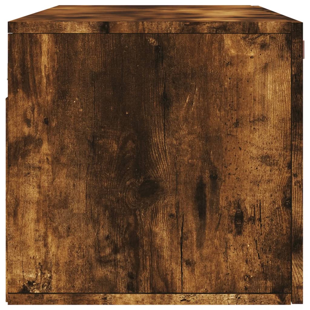Mobile a Parete Rovere Fumo 100x36,5x35 cm in Legno Multistrato | homemem39