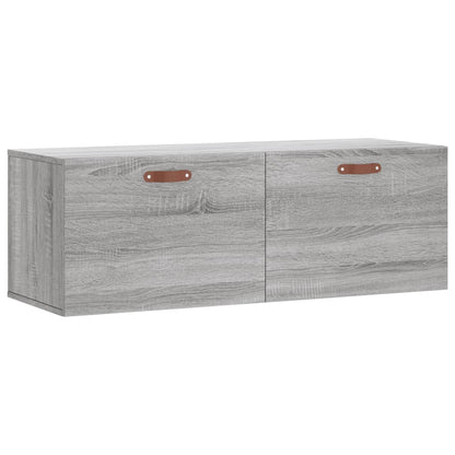 Mobile a Parete Grigio Sonoma 100x36,5x35 cm Legno Multistrato | homemem39