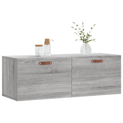 Mobile a Parete Grigio Sonoma 100x36,5x35 cm Legno Multistrato | homemem39