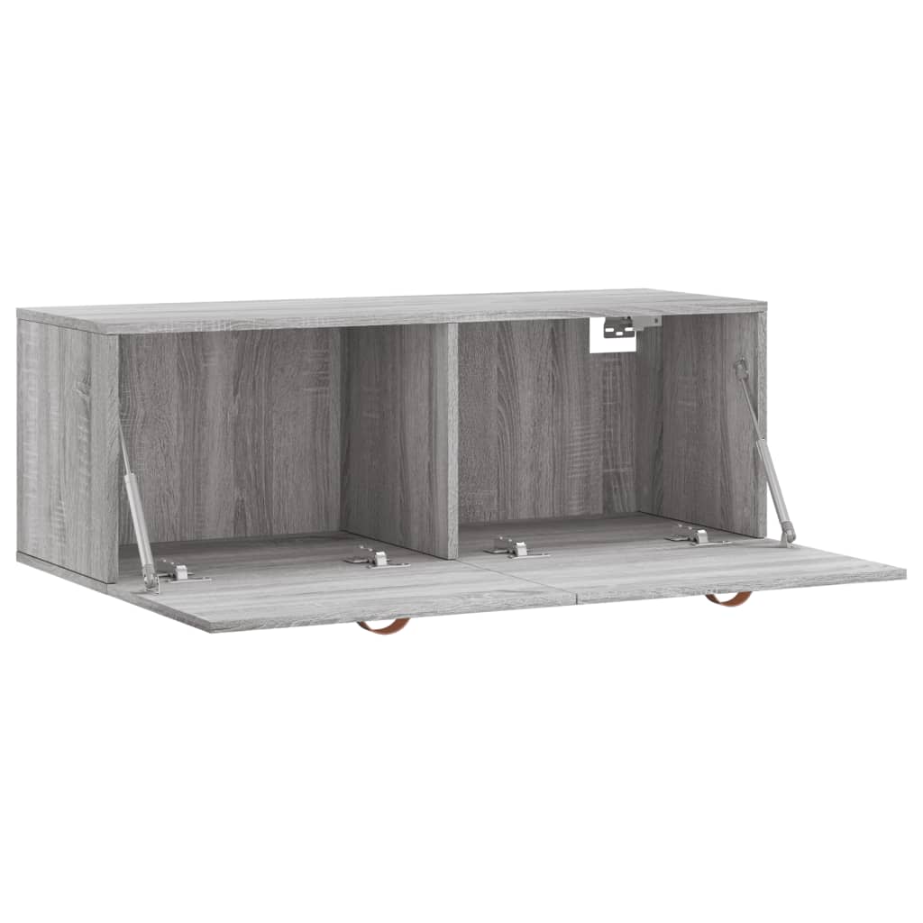 Mobile a Parete Grigio Sonoma 100x36,5x35 cm Legno Multistrato | homemem39