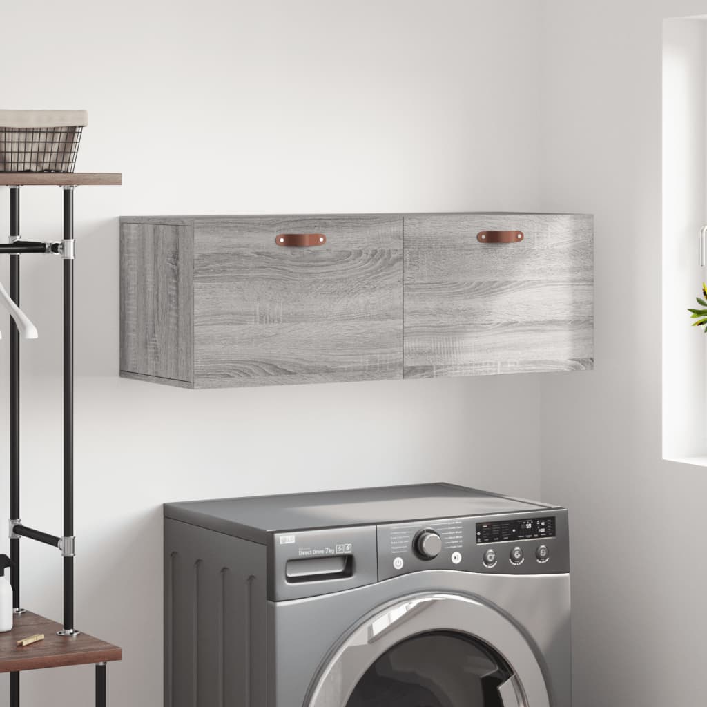 Mobile a Parete Grigio Sonoma 100x36,5x35 cm Legno Multistrato | homemem39