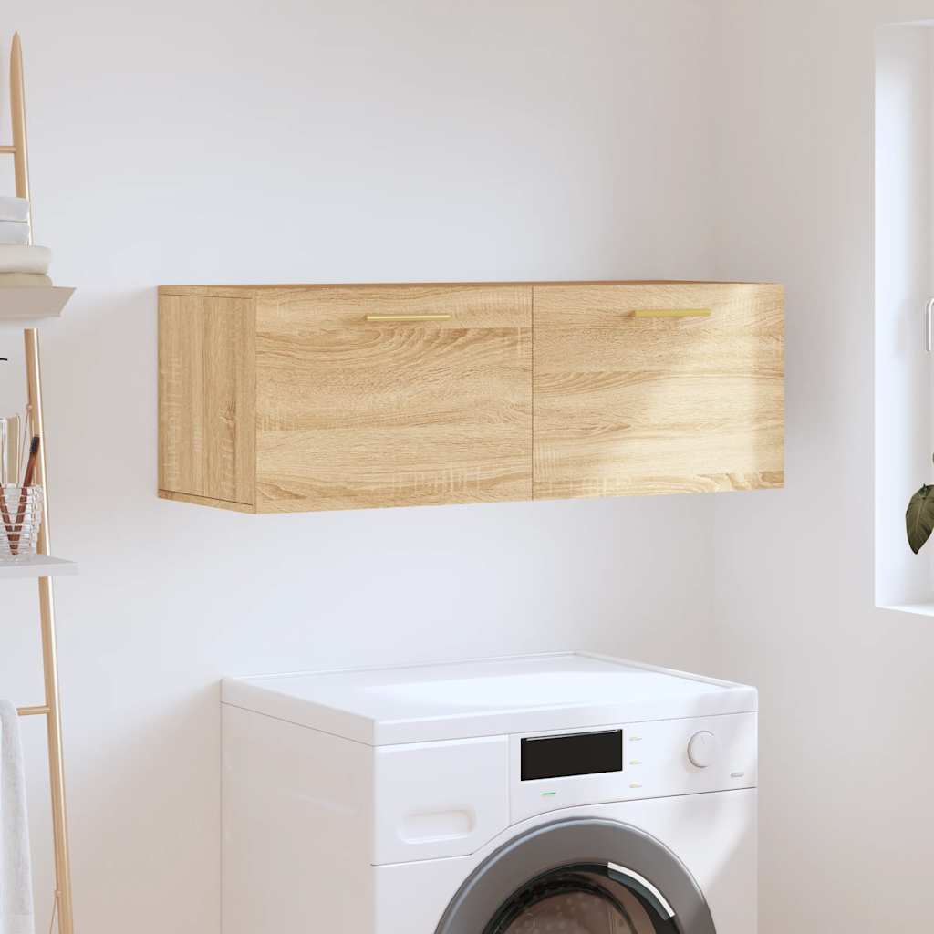 Mobile a Parete Rovere Sonoma 100x36,5x35 cm Legno Multistrato