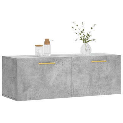 Mobile a Parete Grigio Cemento 100x36,5x35 cm Legno Multistrato | homemem39