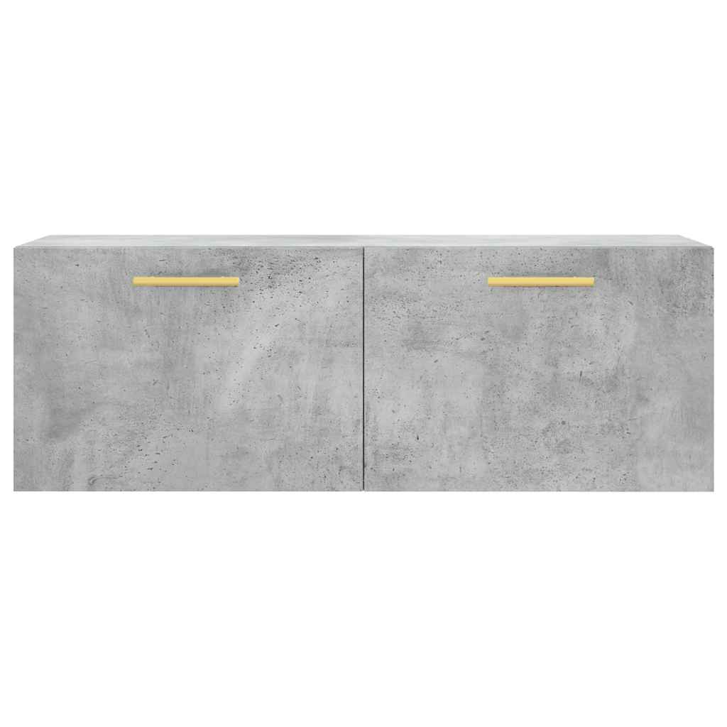 Mobile a Parete Grigio Cemento 100x36,5x35 cm Legno Multistrato | homemem39
