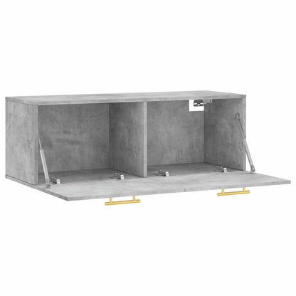 Mobile a Parete Grigio Cemento 100x36,5x35 cm Legno Multistrato | homemem39