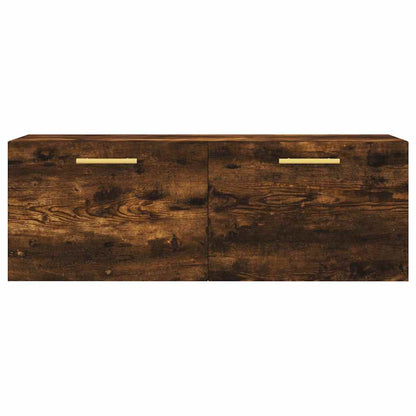 Mobile a Parete Rovere Fumo 100x36,5x35 cm in Legno Multistrato | homemem39