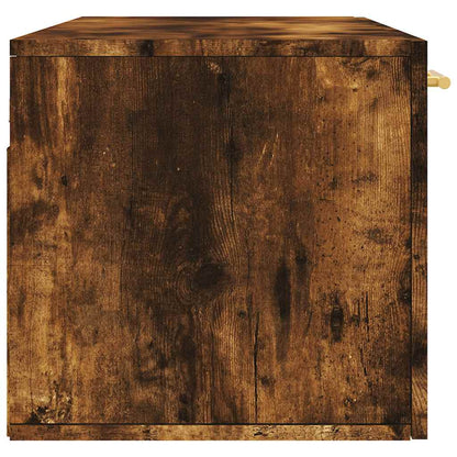 Mobile a Parete Rovere Fumo 100x36,5x35 cm in Legno Multistrato | homemem39