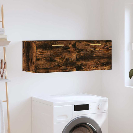 Mobile a Parete Rovere Fumo 100x36,5x35 cm in Legno Multistrato | homemem39