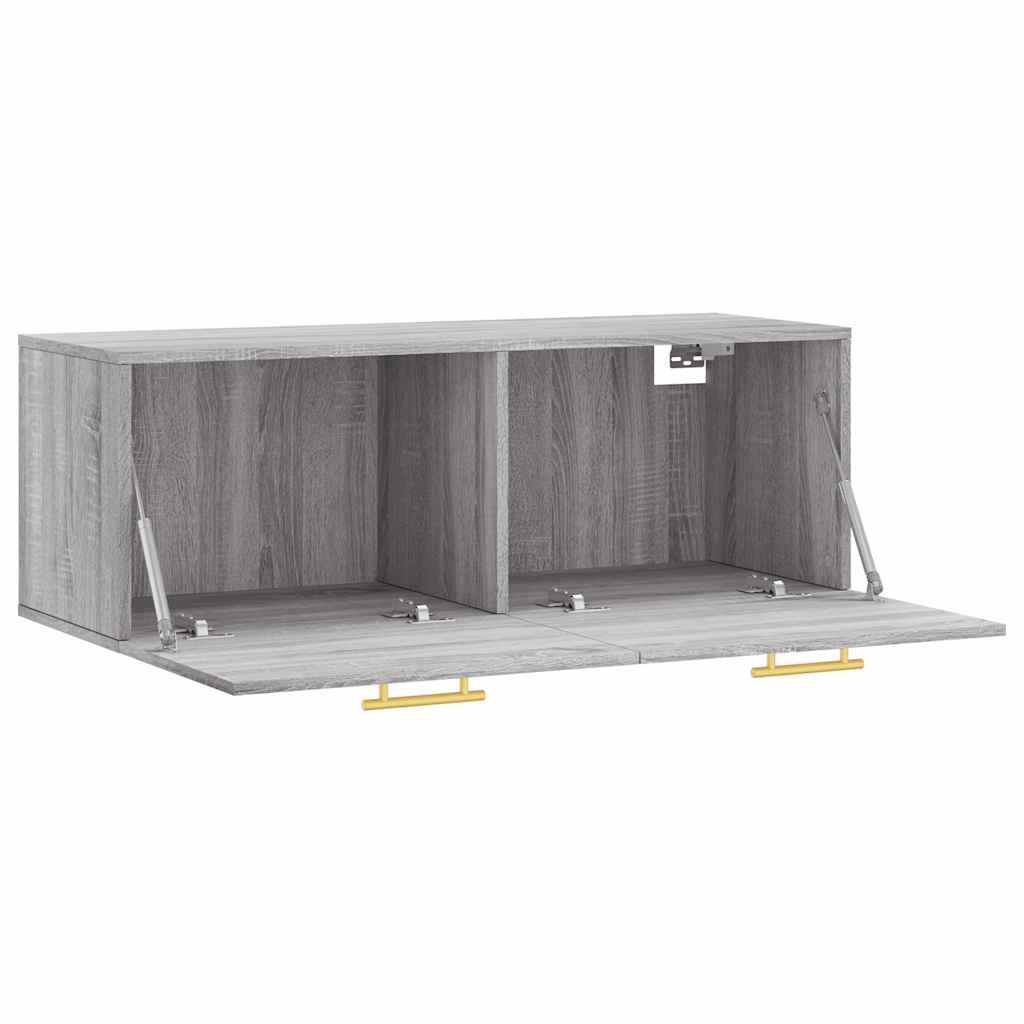 Mobile a Parete Grigio Sonoma 100x36,5x35 cm Legno Multistrato | homemem39