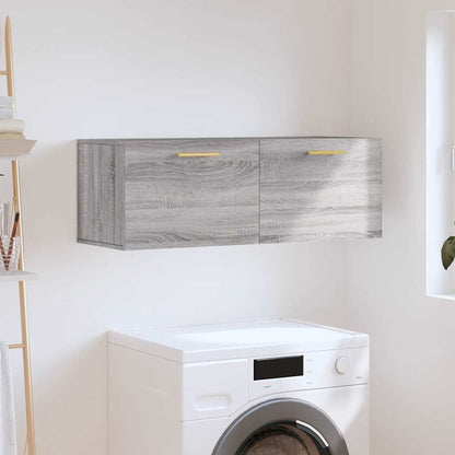 Mobile a Parete Grigio Sonoma 100x36,5x35 cm Legno Multistrato | homemem39