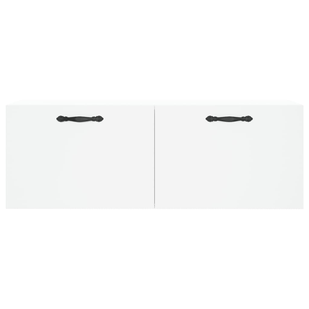 Mobile a Parete Bianco 100x36,5x35 cm in Legno Multistrato | homemem39