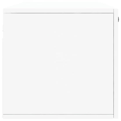 Mobile a Parete Bianco 100x36,5x35 cm in Legno Multistrato | homemem39