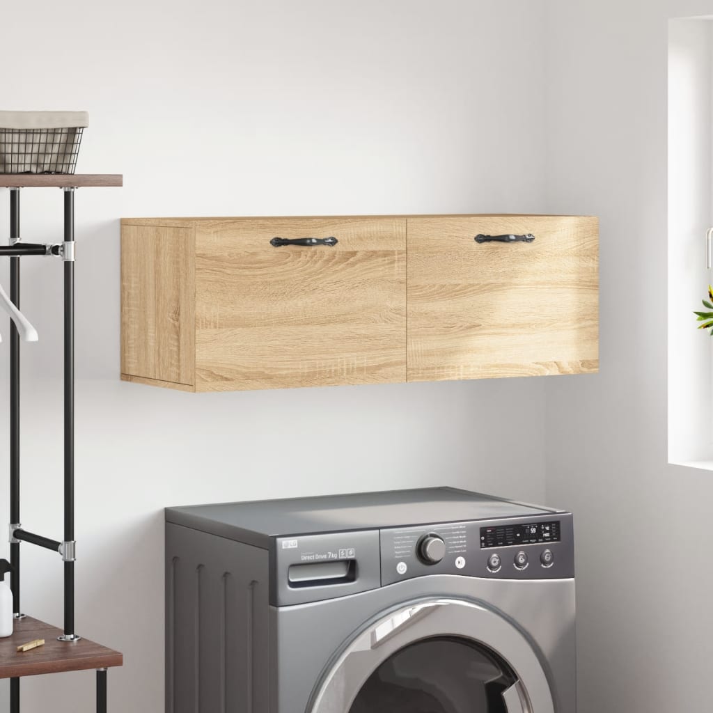 Mobile a Parete Rovere Sonoma 100x36,5x35 cm Legno Multistrato | homemem39