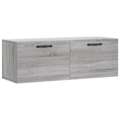 Mobile a Parete Grigio Sonoma 100x36,5x35 cm Legno Multistrato